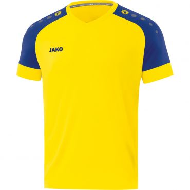 JAKO Shirt Champ 2.0 KM 4220 Geel Blauw