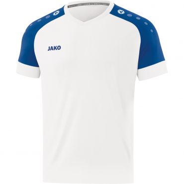 JAKO Shirt Champ 2.0 KM 4220 Wit Blauw