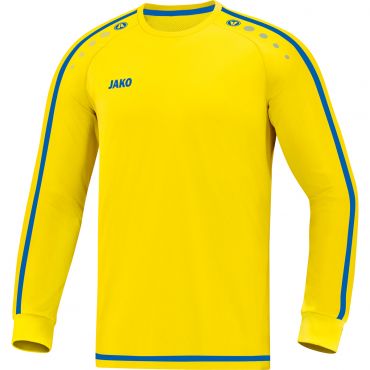 JAKO Shirt Striker 2.0 LM 4319 Geel Blauw