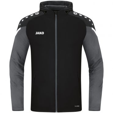 JAKO Jas met Kap Performance 6822 Zwart Antraciet