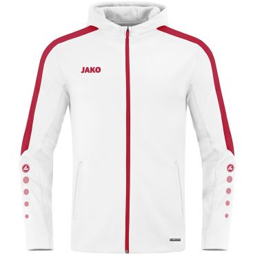 JAKO Jas met Kap Power 6823 Wit Rood