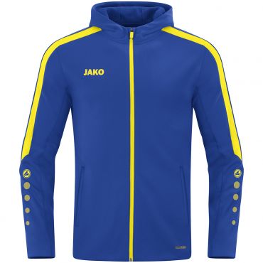 JAKO Jas met Kap Power 6823 Royal Blauw Geel