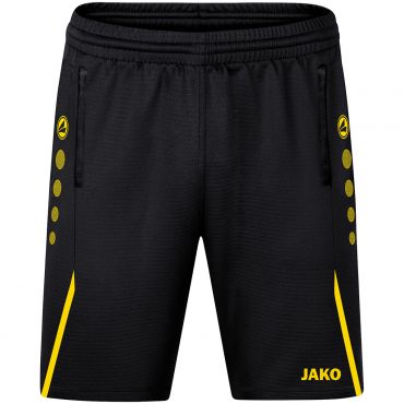 JAKO Trainingsshort Challenge 8521 Zwart Geel