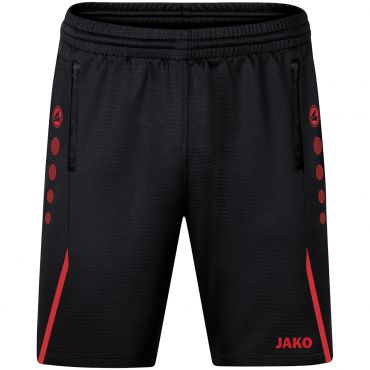 JAKO Trainingsshort Challenge 8521 Zwart Rood