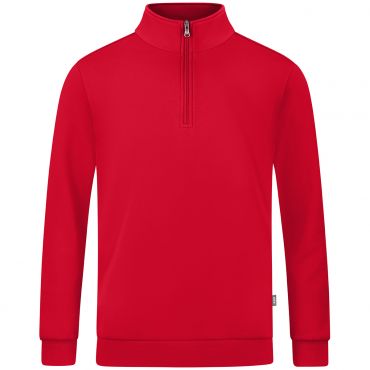 JAKO Ziptop Organic C8620 Rood | Jakosportkleding | Bedrukking mogelijk